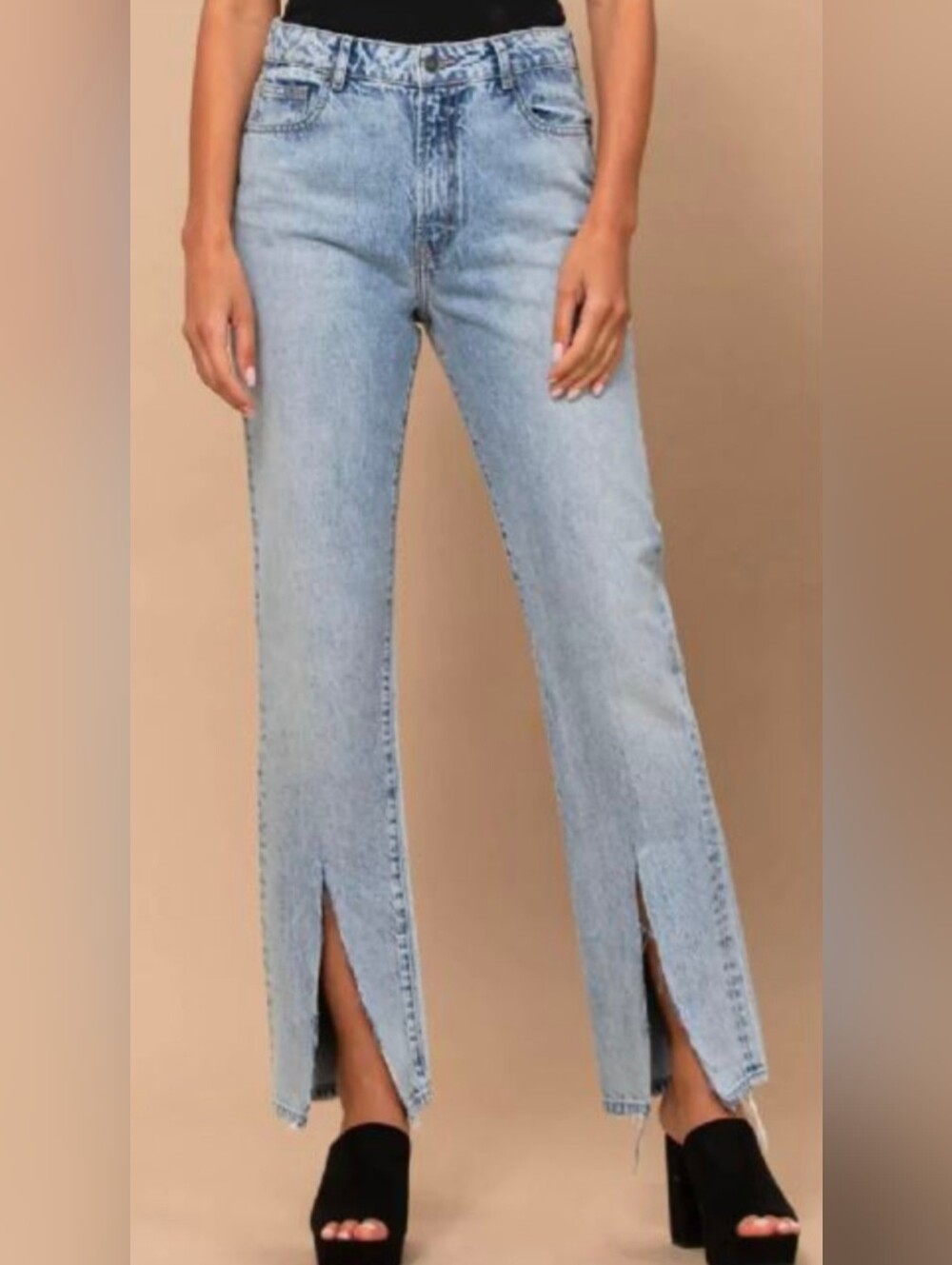 Hidden Jeans Tracey High Rise Straight Slit Jeans | Size 27
